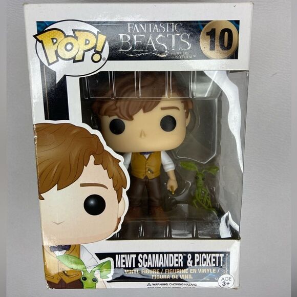 NWB Funko Pop! Fantastic Beasts Newt Scamander & Pickett 10 Hot Topic 2016 - Picture 2 of 8